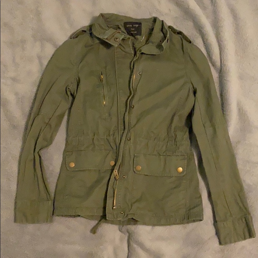 Army green Modern Utility Jacket